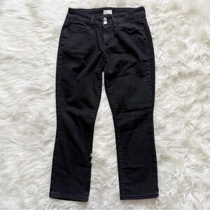 So Cropped Flared Black Jeans Size 9